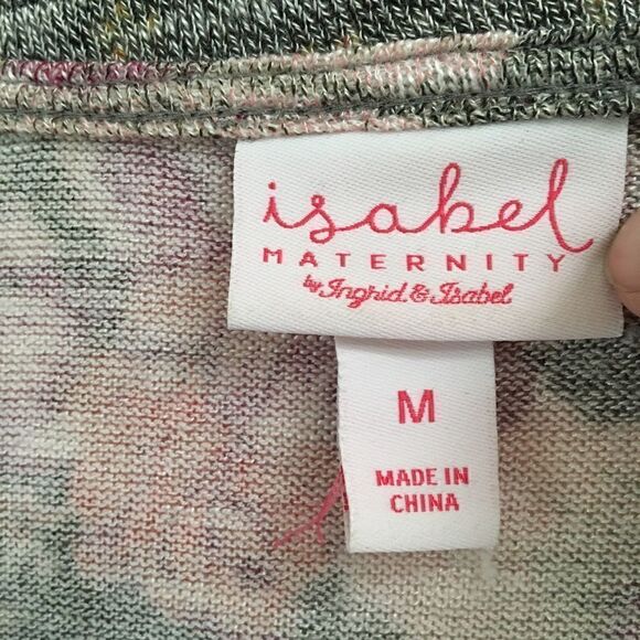 Isabel Maternity floral diagonal cut sweater M - Picture 5 of 5